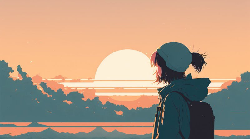 Japanese Anime Sunset
